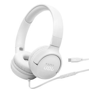 AUDIFONO CON MICROFONO  DIADEMA JBL TUNE 520C CON CABLE USB-C BLANCO 100% Nuevo