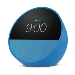 BOCINA INTELIGENTE AMAZON ECHO SPOT SMART AZUL CON ALEXA 100% Nuevo