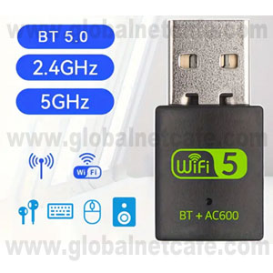 ADAPTADOR DE RED WIFI INALABMRICO 2.4GHZ, 5GHZ 6000MPS 100% Nuevo