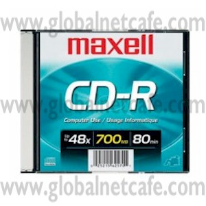 CD MAXELL 700MB, 80MINS SLIM EN CAJA 100% Nuevo
